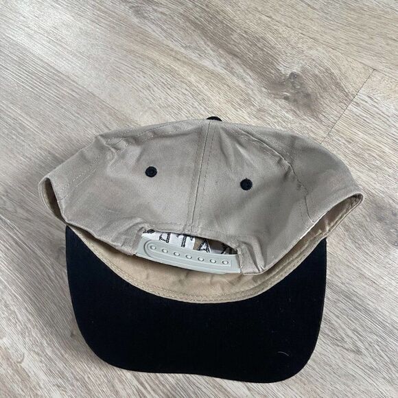 Vintage Pittsburgh Pirates Hat Snapback MLB Baseball Beige Black Fantastic Cap - Picture 6 of 8